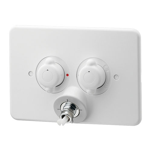 【127-102K-W】 《TKF》 カクダイ 洗濯機用混合栓（立ち上がり配管用） ωσ0