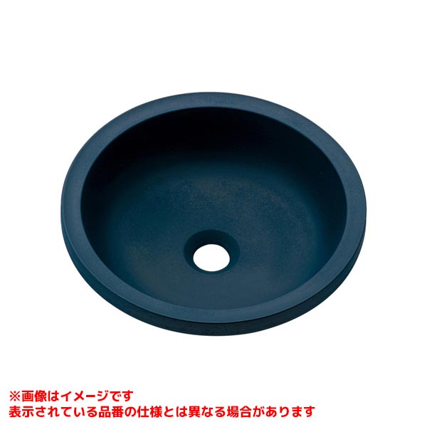 【493-270-B】 《TKF》 カクダイ 丸型手洗器 留紺 ωσ0