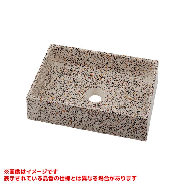 【#CR-0056-M】 《TKF》 カクダイ 角型手洗器 テラゾグラノーラ ωσ0