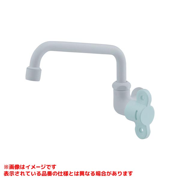 【707-500-B】 《TKF》 カクダイ 泡沫横形自在水栓 フロストミント ωσ0