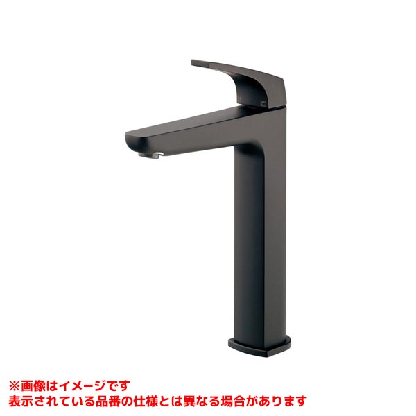 【183-357C-MD】 《TKF》 カクダイ シングルレバー混合栓(トール) マットブラック ωσ0