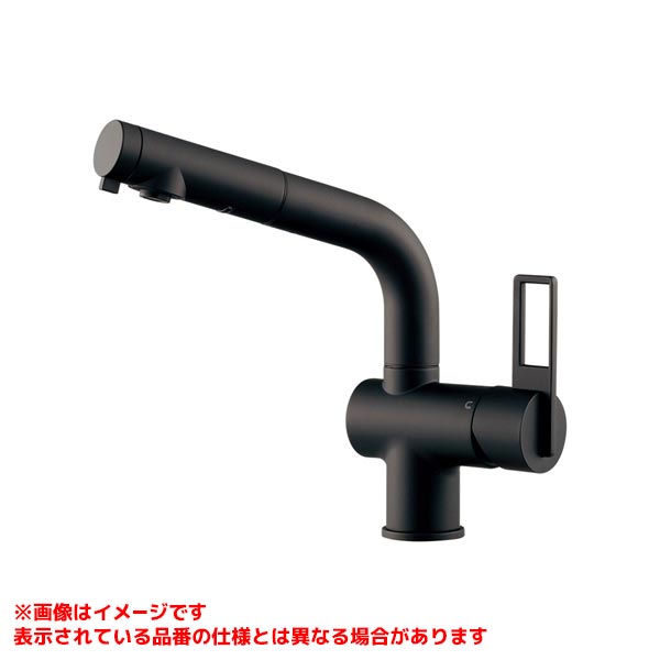 【117-046-MD】 《TKF》 カクダイ シングルレバー混合栓 マットブラック ωσ0