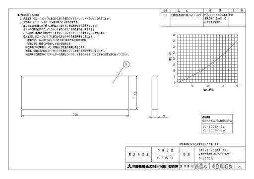 【P-120QF3】 《TKF》 三菱電機 外気清浄フィルター 交換用 ωτ0 【P-120QF3】 《TKF》 三菱電機 外気清浄フィルター 交換用 ωτ0