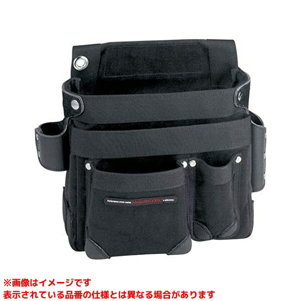 【KW-701B (273505)】 《TKF》 プロスター 棟梁型工具差し付釘袋｢小路労｣黒 ωο0