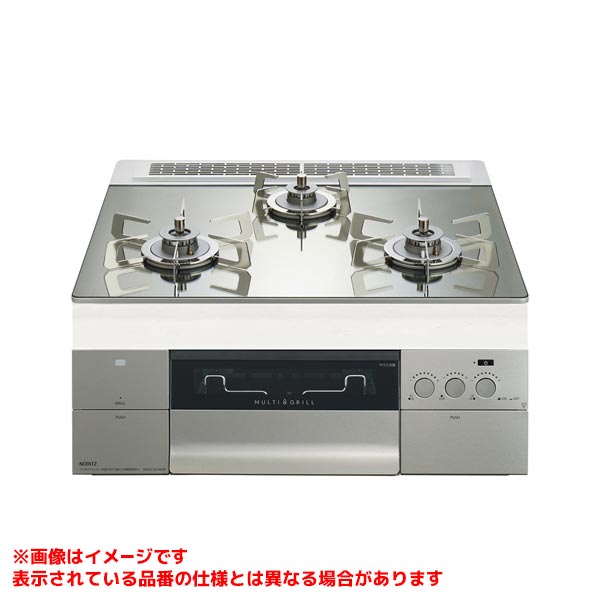 【N3S22PWASKSTESC】 《TKF》 ノーリツ ビルトインコンロ プログレ 60cm FLAT プラチナシルバーガラストップ ωα0