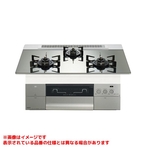 【N3S24PWASKSTEC】 《TKF》 ノーリツ ビルトインコンロ プログレ 75cm 100V電源タイプ プラチナシルバーガラストップ ωα0