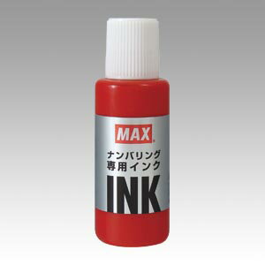【NR-20 アカ 《71572》】 《TKF》 マックス 手にやさしいナンバリング専用インク 赤 ωυ2