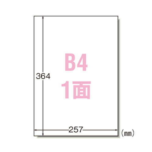 【28208 《1865》】 《TKF》 エーワン PPCラベル B4ノーカット/100枚 ωυ2