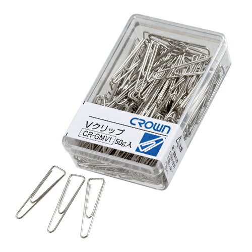 【CR-GMV1-SL 《4302》】 《TKF》 クラウン Vクリップ シルバー 大 ωυ2