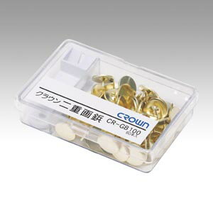 ●針長：7mm ●プラスチック容器入 ●材質：鉄，真ちゅうメッキ ●簡易画鋲抜き付