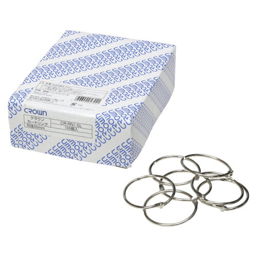 【CR-RN1-SL 《4362》】 《TKF》 クラウン カードリング(100個入)#1 箱入 ωυ2