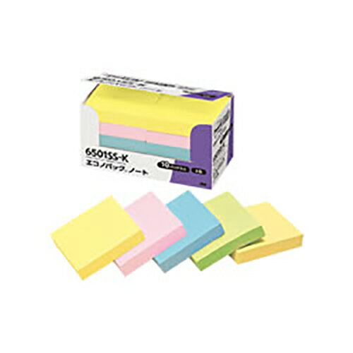 【6501SS-K 《23867》】 《TKF》 スリーエム ポストイットエコノ強粘着ノート10個P ωυ2