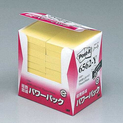 【6562-Y 《26386》】 《TKF》 スリーエム ポストイット 経費節減再生紙パワーP ωυ2