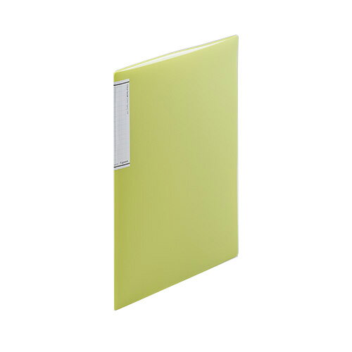 【N-7111-6 《30307》】 《TKF》 リヒトラブ クリヤーブック A4S 20P 黄緑 ωυ2