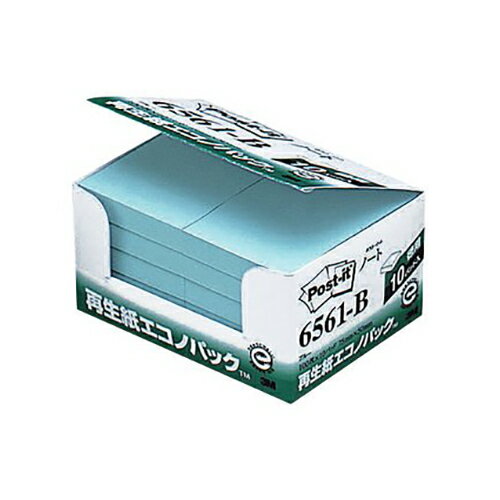【6561-B 《31407》】 《TKF》 スリーエム ポストイット再生紙エコノパック ブルー ωυ2
