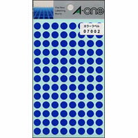 【07002 《33437》】 《TKF》 エーワン カラーラベル 9mm丸 青 ωυ2