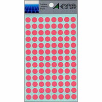 【07008 《33443》】 《TKF》 エーワン カラーラベル 9mm丸 桃 ωυ2