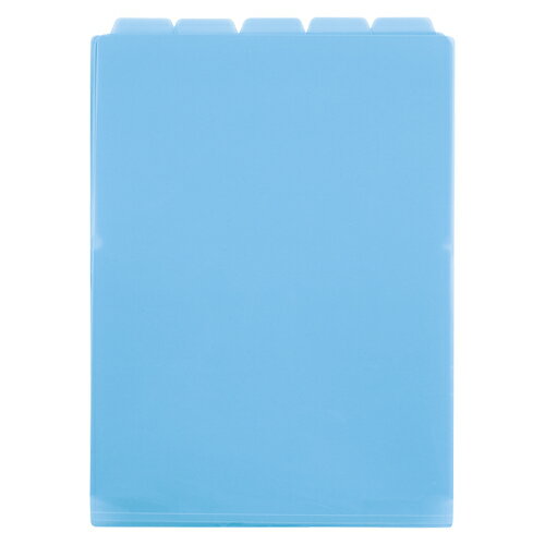 【ACT-915-10 《35088》】 《TKF》 セキセイ 5インデックスフォルダー〈縦〉 ブルー ωυ2