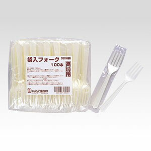 【SF-100G 《63663》】 《TKF》 サンナップ 袋入フォーク ωυ2