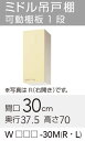 【WTAT/TAY/T4B-30MR】 《TKF》 クリナップ さくら ミドル吊戸棚 Rタイプ 間口30cm 高さ70cm ωγ0