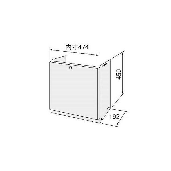 【H48】 《TKF》 ノーリツ 配管カバー ωα0