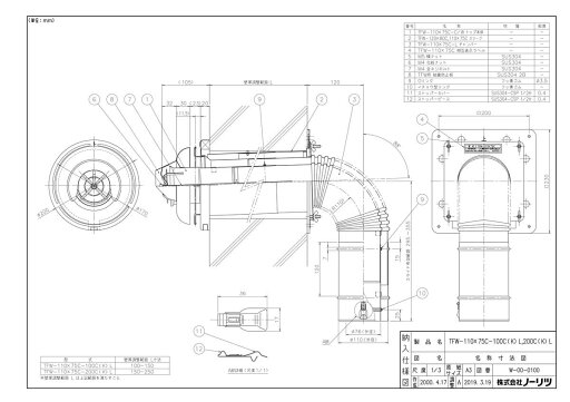 【TFW110X75C-200C(K)L】 《TKF》 ノーリツ ωα0 【TFW110X75C-200C(K)L】 《TKF》 ノーリツ ωα0