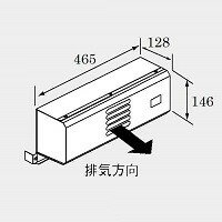 【C115】 《TKF》 ノーリツ 排気カバー ωα0