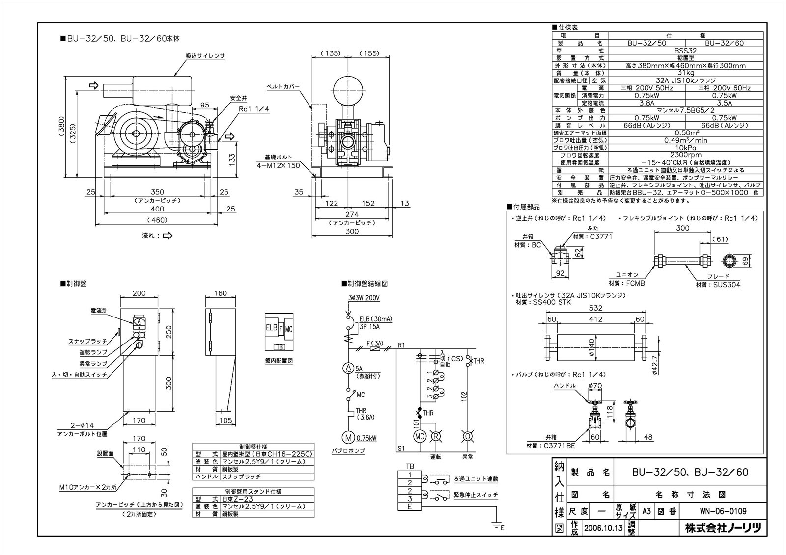 【BU-32/50】 《TKF》 ノーリツ 業用機器 気泡バスユニット ωα0