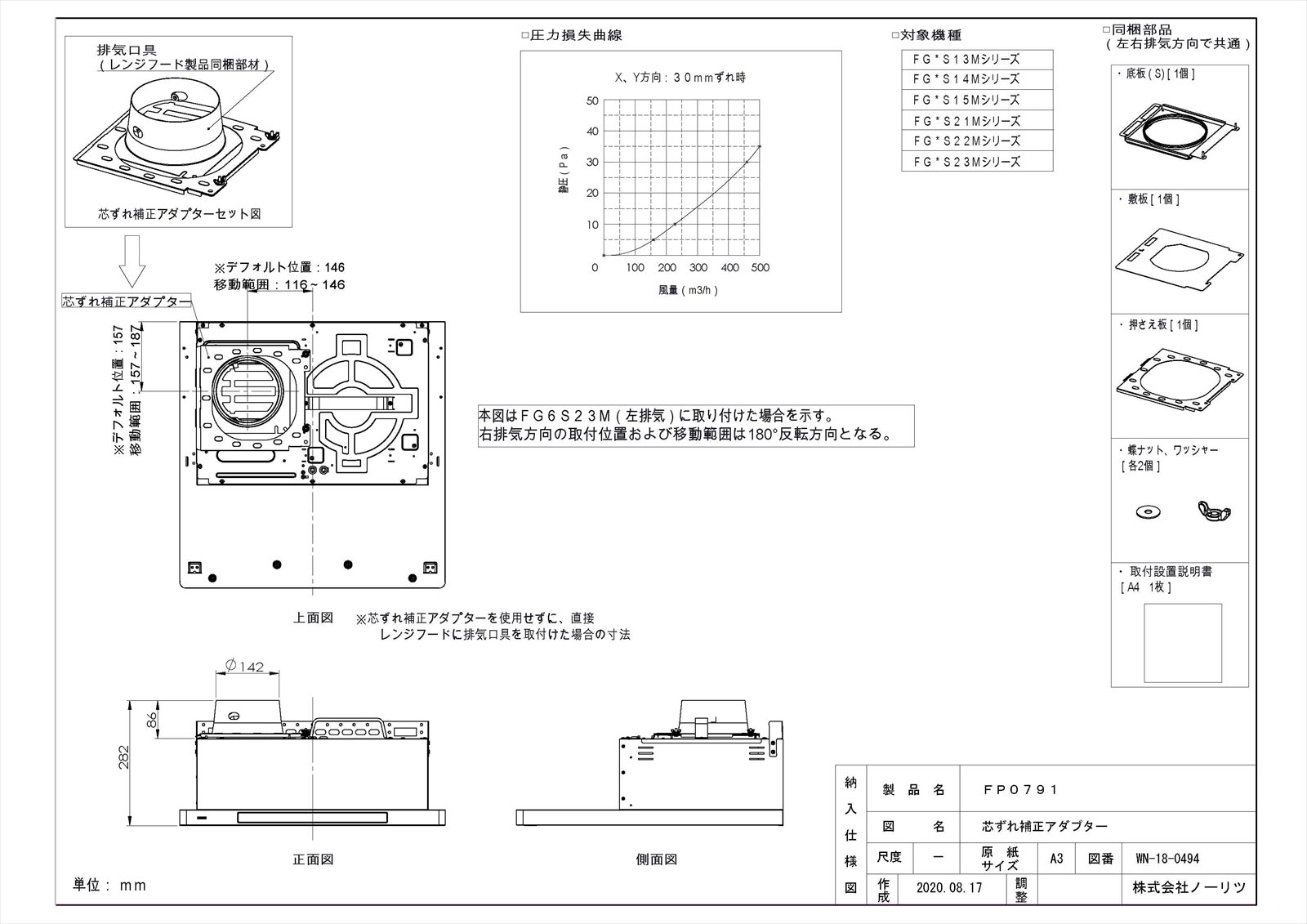 【FP0791】 《TKF》 ノーリツ コンロ周辺部材 ωα0