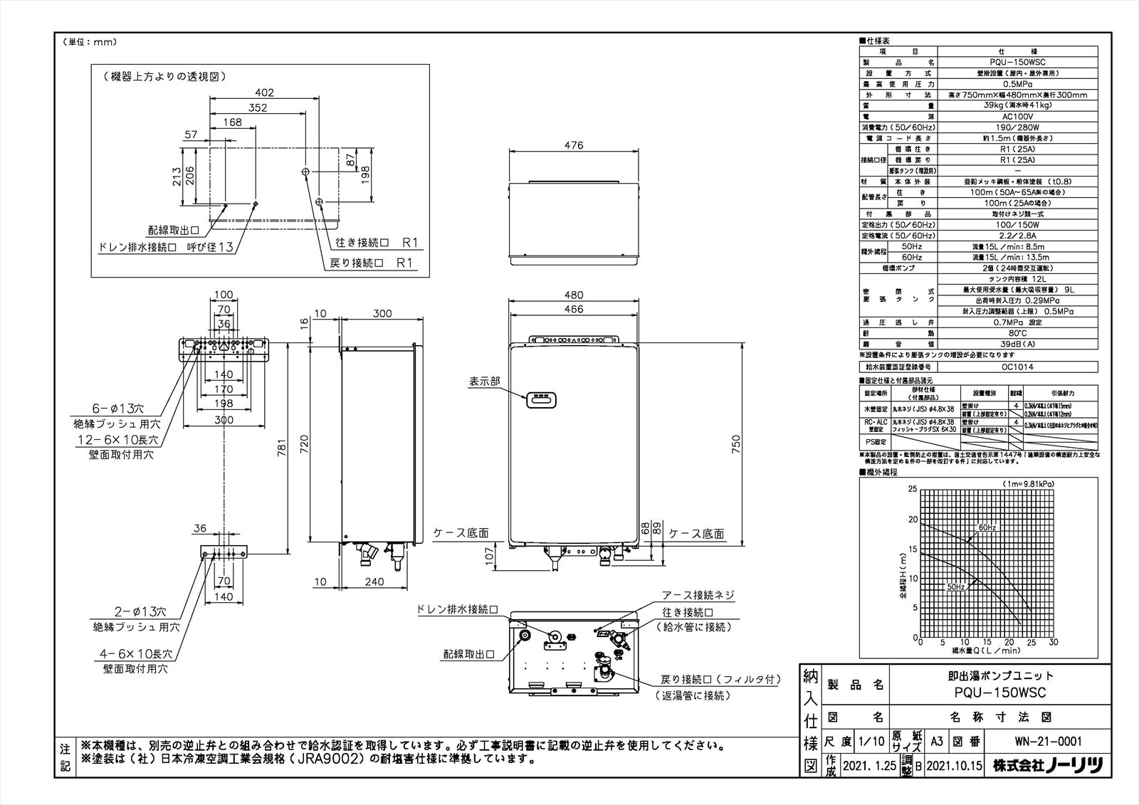 ��PQU-150WSC�� ��TKF�� �Ρ���� ��������� ¨����ݥ�ץ�˥å� �ئ�0