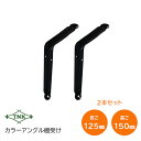 ★1日限定1000円オフクーポン★田中工業/TNK TB-125 カラーアングル 棚受け 横125mm×縦150mm×幅31mm ブラック 1組(2本入) アン...