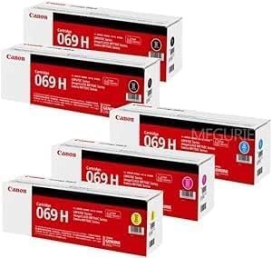 Rakuten - 【純正品 4色5個セット】キヤノン トナーカートリッジ CRG-069H BK×2/C/M/Y(大容量 ブラック×2/シアン/マゼンタ/イエロー) 4色5個セット 対応機種：LBP674C/672C/671C MF755Cdw/753Cdw/751Cdw