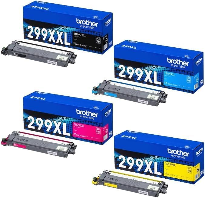 Rakuten - 【純正品 4色セット】ブラザー 純正品 トナーカートリッジ TN299XXLBK(超大容量ブラック) TN299XLC/M/Y (大容量シアン/マゼンタ/イエロー) 対応機種：HL-L3240CDW / MFC-L3780CDW