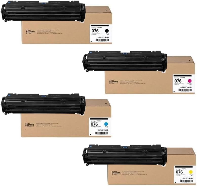 Rakuten - 【純正品 4色セット】CANON キヤノン 純正トナーカートリッジ CRG-076 BK/C/M/Y（ブラック/シアン/マゼンタ/イエロー） 4色セット 対応機種：LBP812Ci / LBP811C