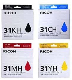 ᡼RICOH4åȡۥꥳ GXȥå  GC31KH, CH, MH, YHʹġ֡Lȥå IPSiO GX e5500, IPSiO GX e7700, RICOH SG 5100 б