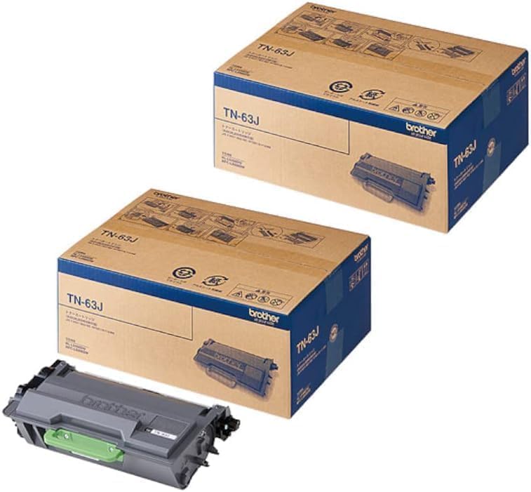 Rakuten - 【純正品 2個セット】ブラザー トナーカートリッジ TN-63J BK(ブラック) 2個セット 対応機種：HL-L6400DWMFC-L6900DW