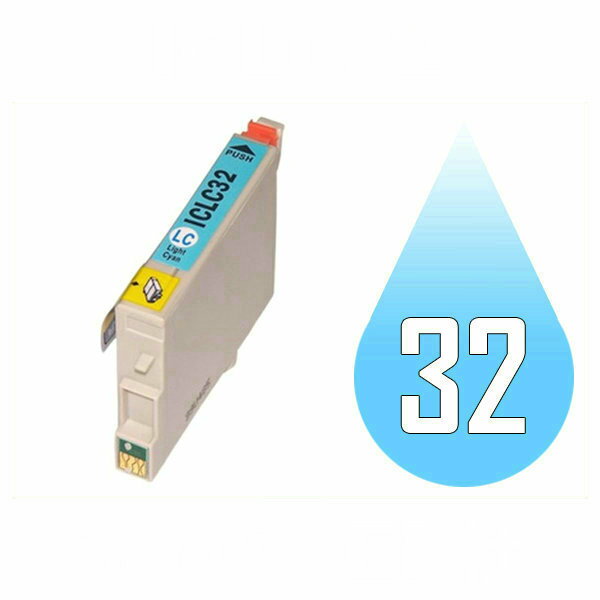 IC32 ICLC32 ライトシアン 互換インクカートリッジ EP社 IC32-LC EP社インクカートリッジ L-4170G PM-A700 PM-A750 PM-A850 PM-A850V PM-A870 PM-A890 PM-D600 PM-D750 PM-D750V