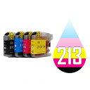 LC213 LC213-4PK 4色セット 送料無料 LC213BK LC213C LC213M LC213Y 互換インク brother 最新バージョンICチップ付 MFC-J5720CDW MFC-J5620CDW MFC-J5820DN DCP-J4225N DCP-J4220N MFC-J4725N MFC-J4720N