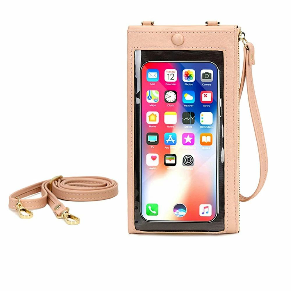 Rakuten - スマホショルダー 財布付き スマホポーチ スマホ 入れたまま操作 スマホバッグ 携帯電話 ショルダーポーチ 薄型長財布 カードケース おしゃれアイフォン収納 韓国 miniministore 86TAOY-001