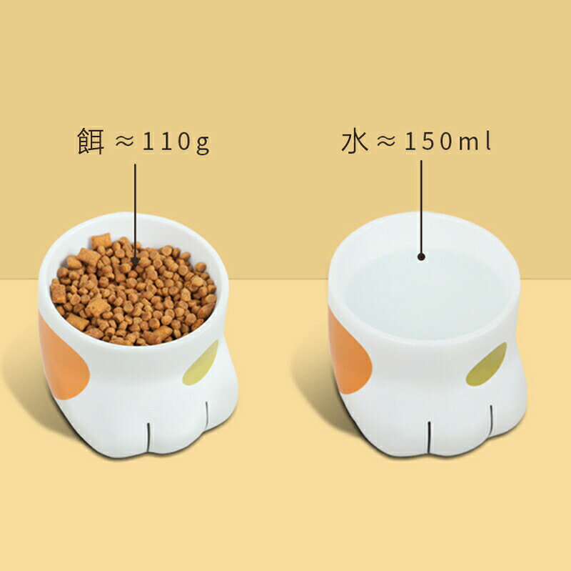 TKMjapan本店のペット用ボウル 食器 陶器 猫 セラミック製 フードボウル 水飲み器 餌皿 おしゃれ お皿 エサ 台 水 食器台 ペットボウル ごはん おやつ エサ入れ 水入れ 餌入れ ペット用品 食事 かわいい 食べやすい プレゼント 実用的 安心素材 安全 衛生｜アングル3