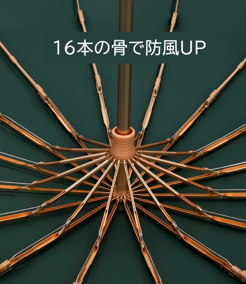 晴雨兼用傘 紳士用 ビジネス傘 16本骨 三段折りたたみ傘 大きい傘 UVカット 100％裏張り 雨傘 男性用 雨具メンズ 折りたたみ傘 遮光遮熱