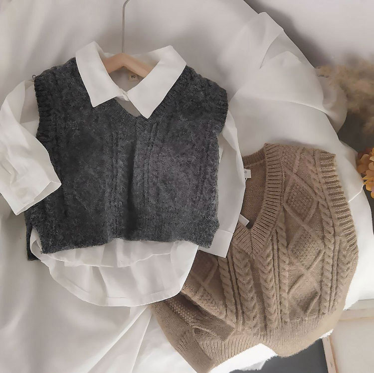 ベスト 子供服 ニット キッズ ニットベスト 女の子 制服 トップス プレゼント ギフ...