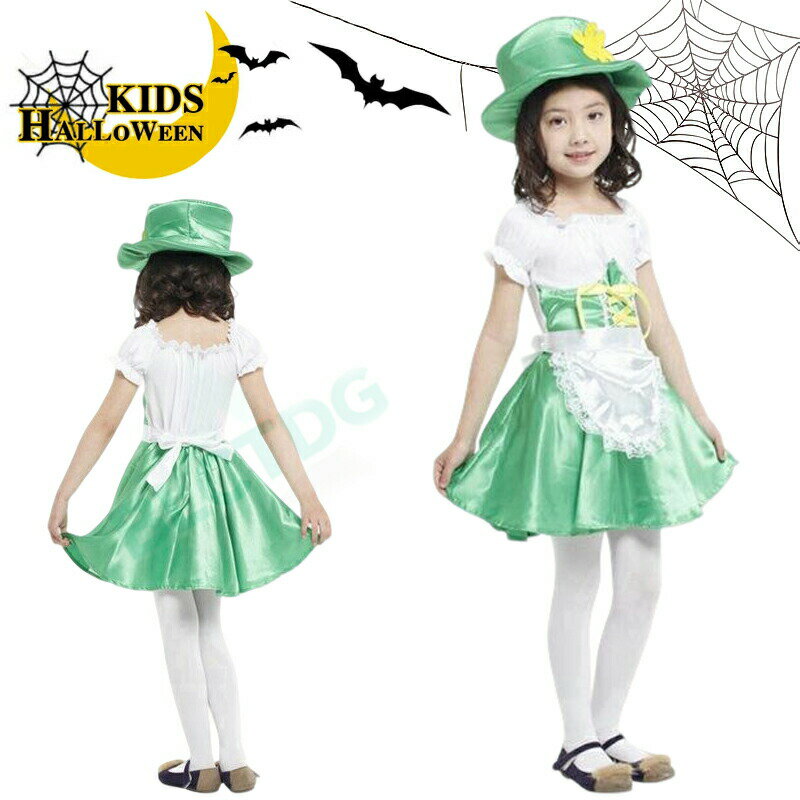 Rakuten - ハロウィン 衣装 女の子　アイルランド　精霊　妖精 仮装 コスチューム ハロウィーン コスチューム ハロウィン 衣装 コスプレ 仮装　110 120 130 140　ダンス衣装 キッズ コスチューム