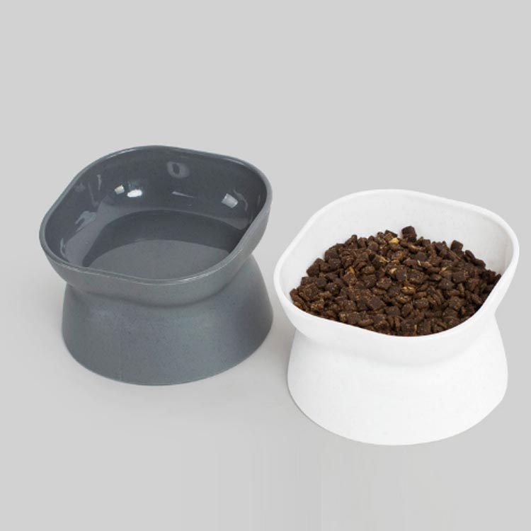 TKMjapan本店の犬 猫 食器 傾斜 ねこ フードボウル 餌入れ 食べやすい スタンド 脚付 高さ 食べやすい 食器台 脚付 エサ おしゃれ 滑り止め 猫用 ねこ 動物 フードボール 水 セラミック 子猫 陶器 ネコ ご飯 皿｜アングル3