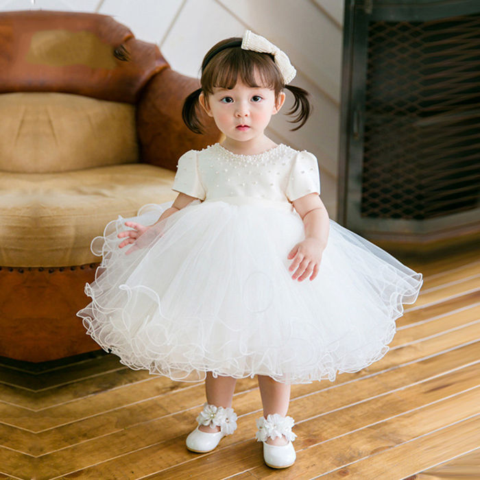Rakuten - 一部 ベビードレス 結婚式 女の子 赤ちゃん ワンピース セレモニードレス ピアノ発表会ドレス 子供ドレス フォーマルドレス キッズドレス 写真撮影 百日祝 バースデー パーティー お呼ばれ 新生児 お宮参り80-110