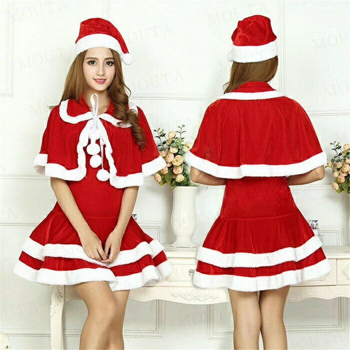 Rakuten - サンタ コスプレ ミニスカート サンタ セット サンタコス クリスマス コスプレ サンタ 衣装 サンタ コスプレ セクシー レディース コスチューム パーティー