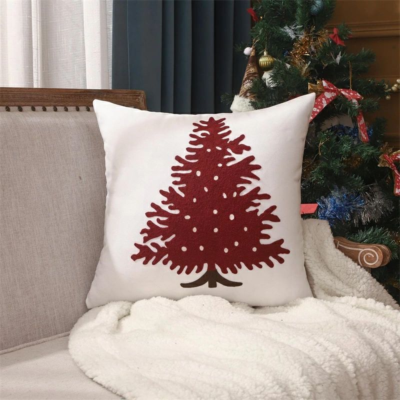 送料無料 クリスマス クッションカバー 抱き枕カバー 45*45cm 座布団カバー Christmas 現代 背当てカバー角型 四角 無地 シンプル 高級感 背当て 在宅勤務 マルチカラー 一人暮らし 北欧 新築祝い ギフト 春夏 母の日 プレゼント [2]