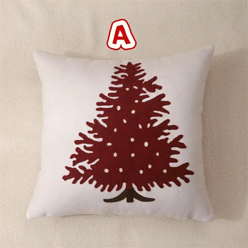 送料無料 クリスマス クッションカバー 抱き枕カバー 45*45cm 座布団カバー Christmas 現代 背当てカバー角型 四角 無地 シンプル 高級感 背当て 在宅勤務 マルチカラー 一人暮らし 北欧 新築祝い ギフト 春夏 母の日 プレゼント [3]