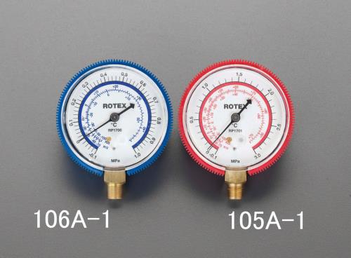 エスコ (ESCO) EA106A-1 [R12・R22] φ68mm 連成計 EA106A-1 【3本セット】