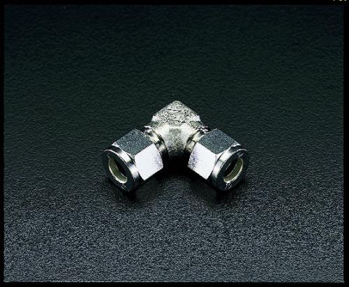 エスコ (ESCO) EA425CH-6 6mmx 6mm ユニオン(エルボ/ステンレス製) EA425CH-6 【3個セット】